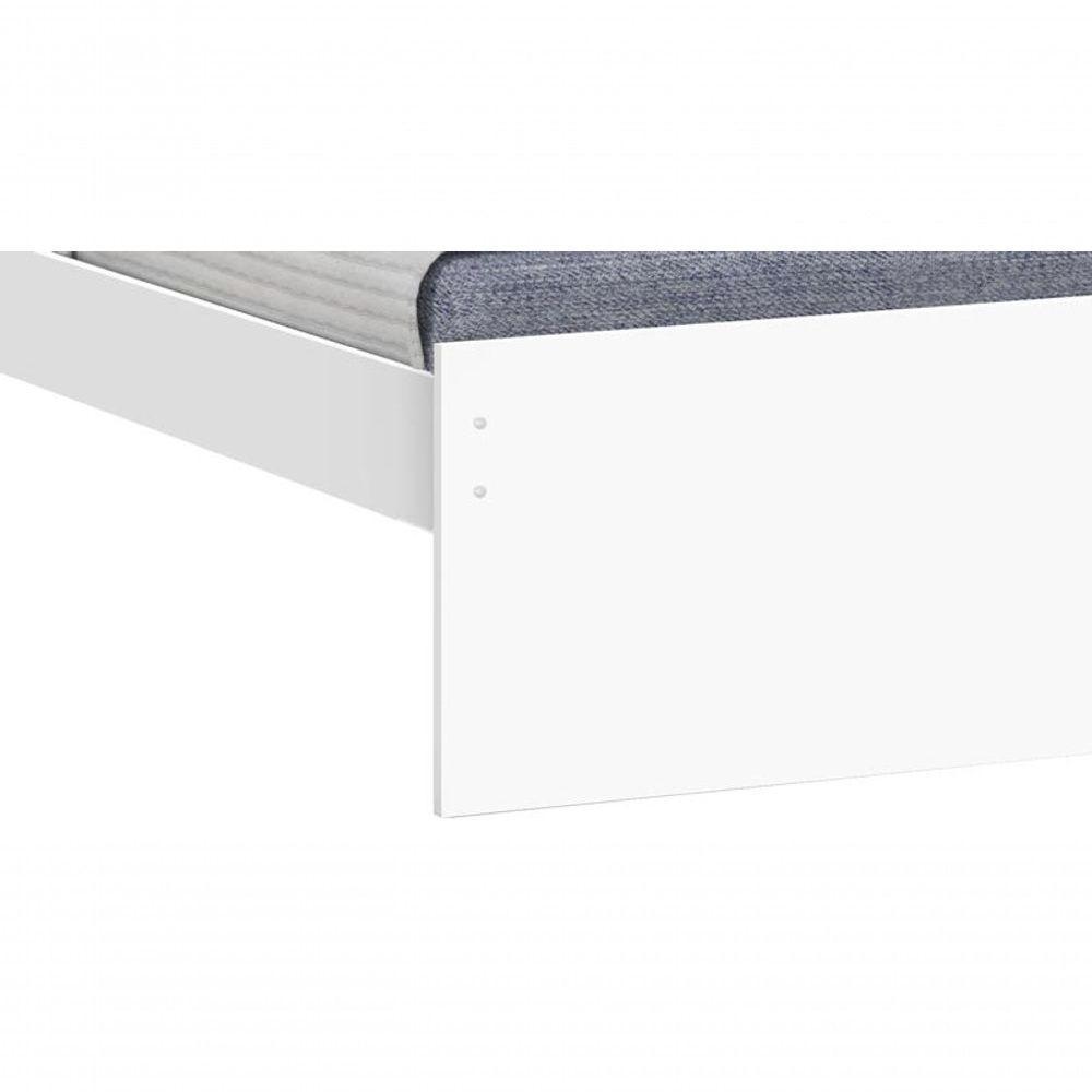 Cama Solteiro Prisma Branco - Jea Móveis - 4