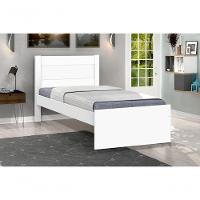 Cama Solteiro Prisma Branco - Jea Móveis - 1
