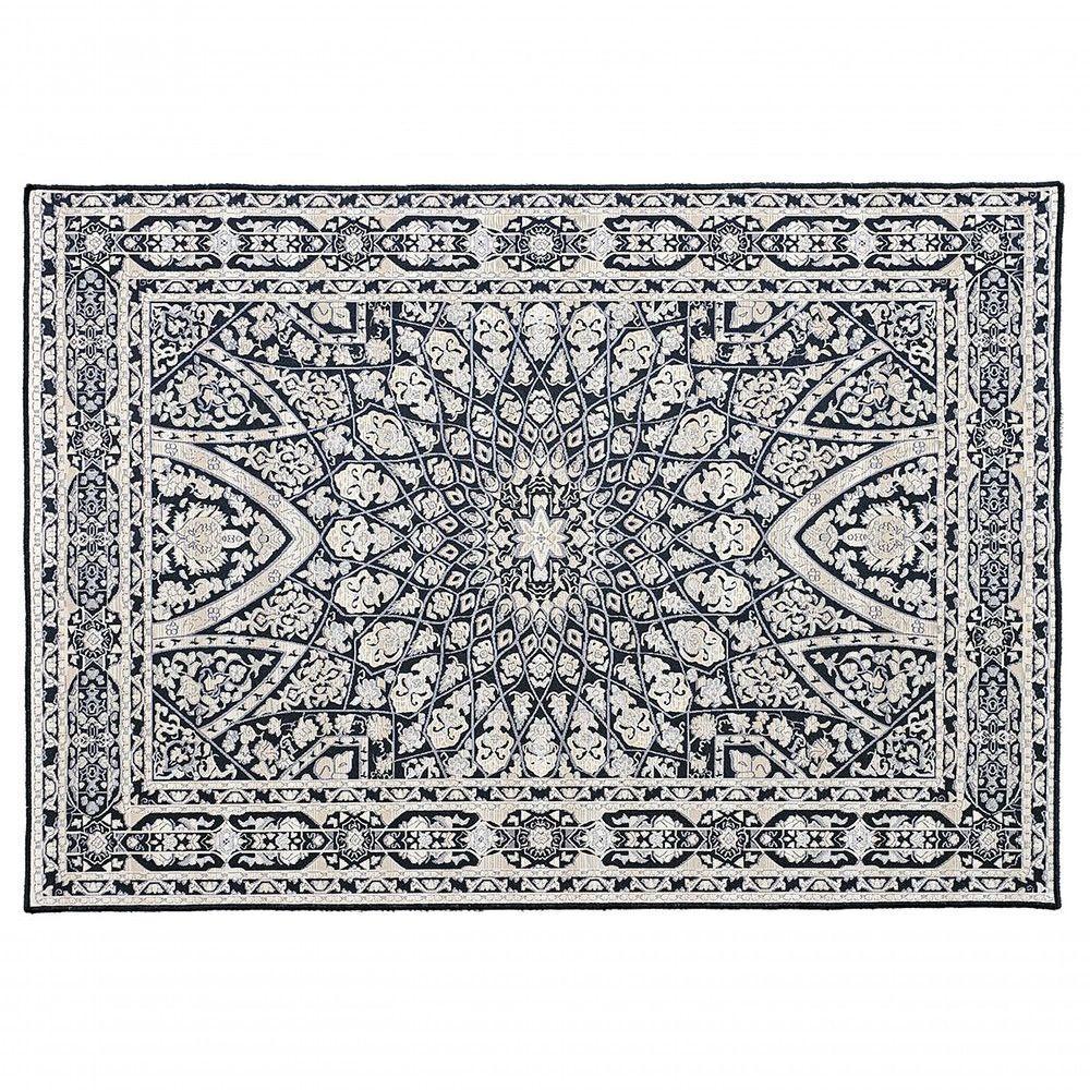 Tapete Sala Nobre 2,00x2,50 Antider Domani Gardenia Azul - 2