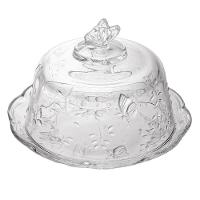 Queijeira De Cristal 20 Cm New Butterfly Lyor - 1