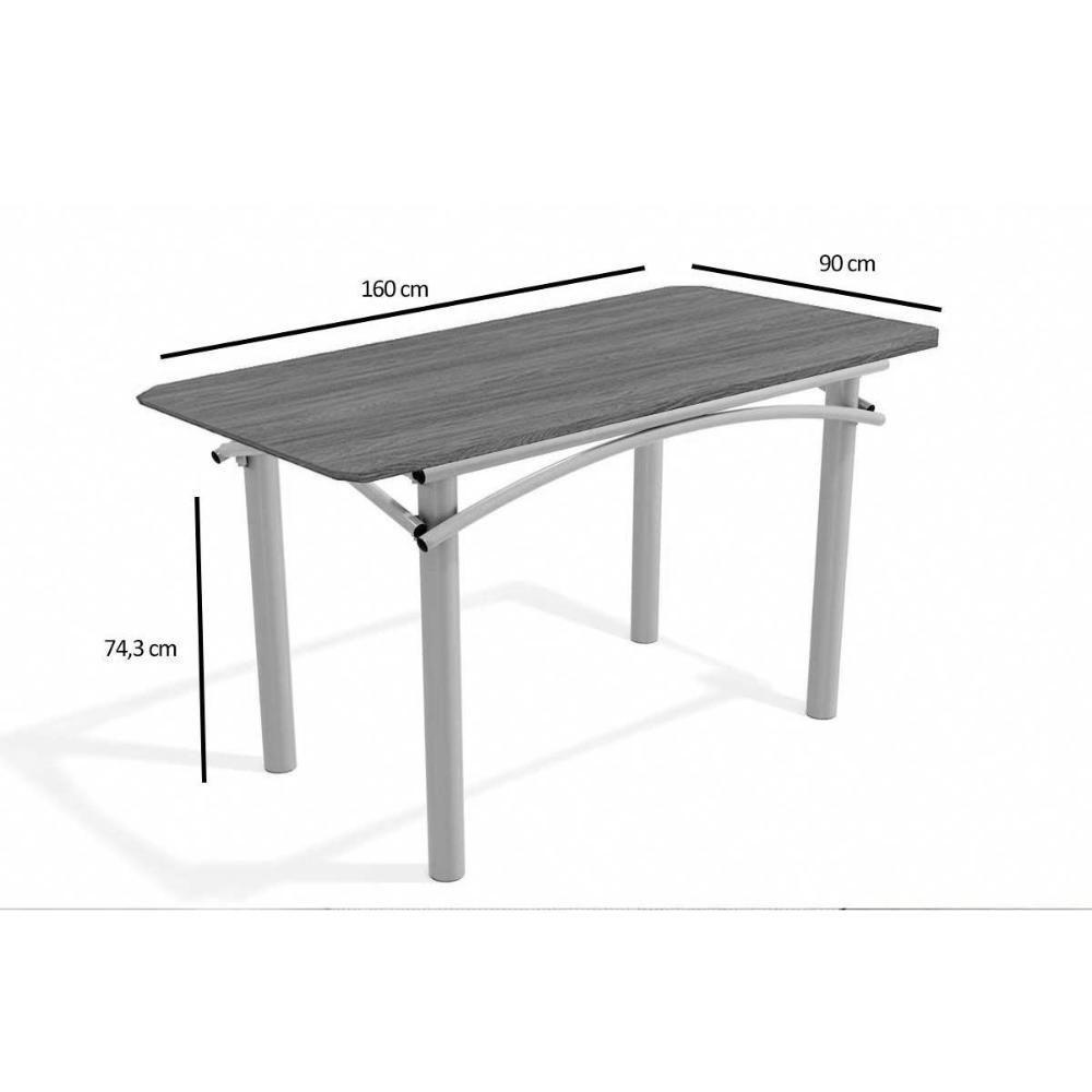 Sala De Jantar Elba C- Tampo De Madeira 136cm + 4 Cadeiras Cromada-capuccino - 2