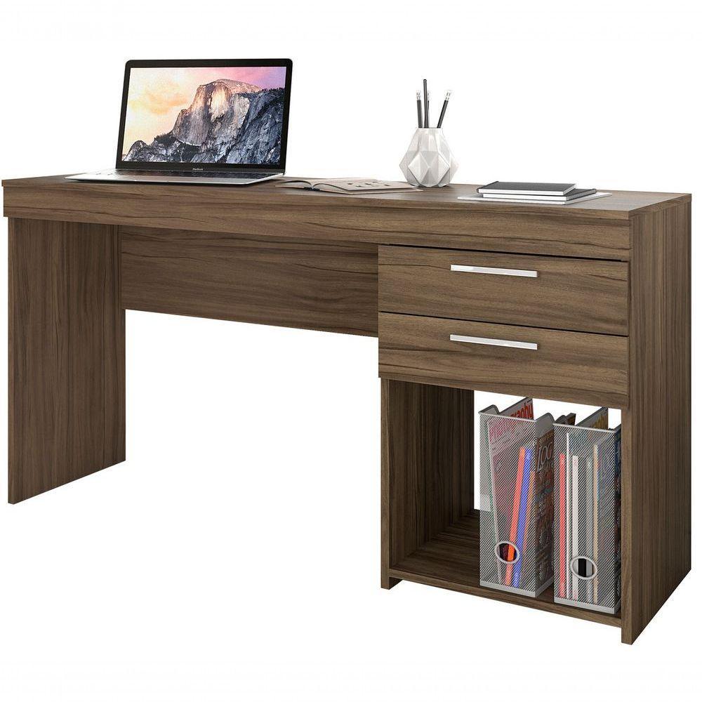 Mesa Para Computador Office Opus Nogal - Moveisaqui - 1