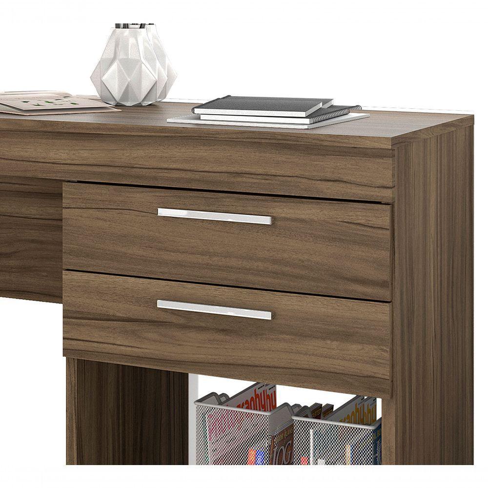 Mesa Para Computador Office Opus Nogal - Moveisaqui - 4