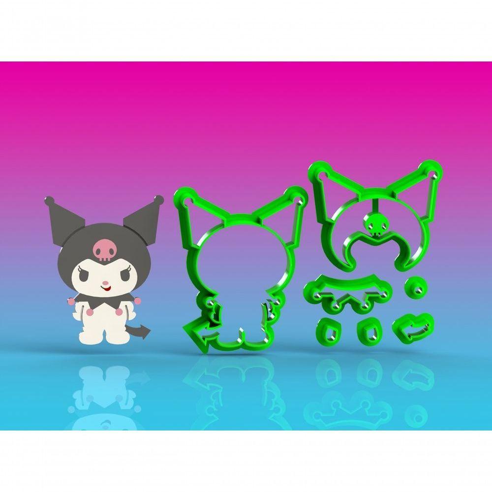 Cortador Hello Kitty - Kuromi Modular Tamanho 10 Cm - 2