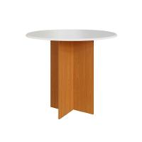 Conjunto Mesa De Jantar Alice Sofia Redonda 4 Cadeiras Freijó Offwhite Linho - Indekes