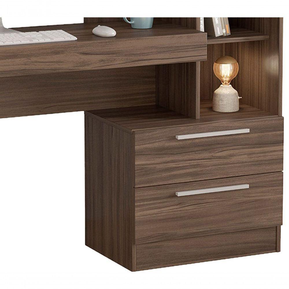 Mesa Para Computador Office Kokai Nogal - Moveisaqui - 4