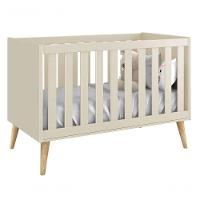 Jogo De Quarto Para Bebê Completo 3 Portas Théo New Areia Fosco Com Natural - Moveisaqui - 2