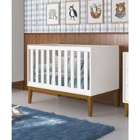 Berço Americano Classic New Branco Fosco Com Madeira - Reller - 2
