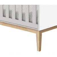 Berço Americano Classic New Branco Fosco Com Natural - Reller - 3