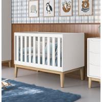 Berço Americano Classic New Branco Fosco Com Natural - Reller - 6