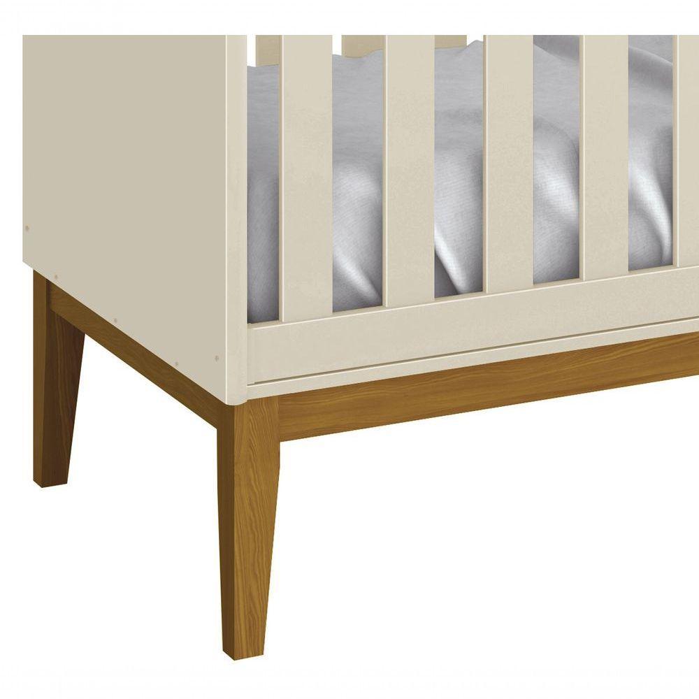 Berço Americano Classic New Areia Fosco Com Madeira - Reller - 4