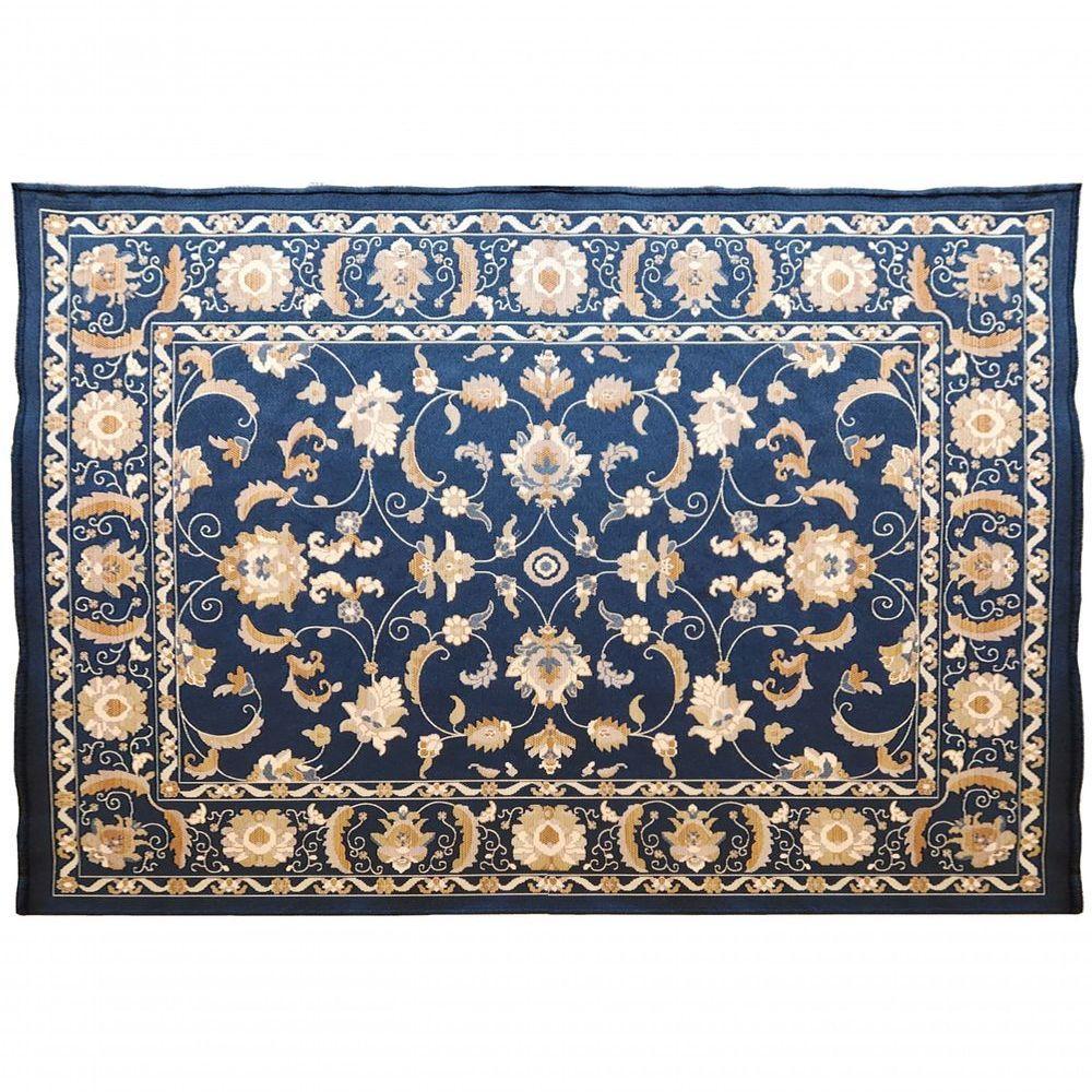 Tapete Sala Nobre 2,00x2,50 Antider Domani Petunia Azul - 5