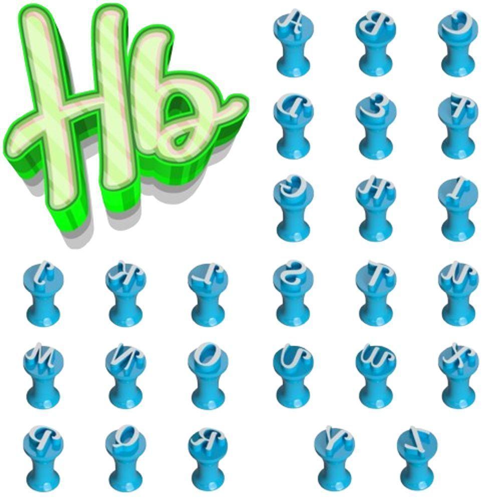 Carimbo Kit Alfabeto Mod 2 Tamanho 2 Cm - 1