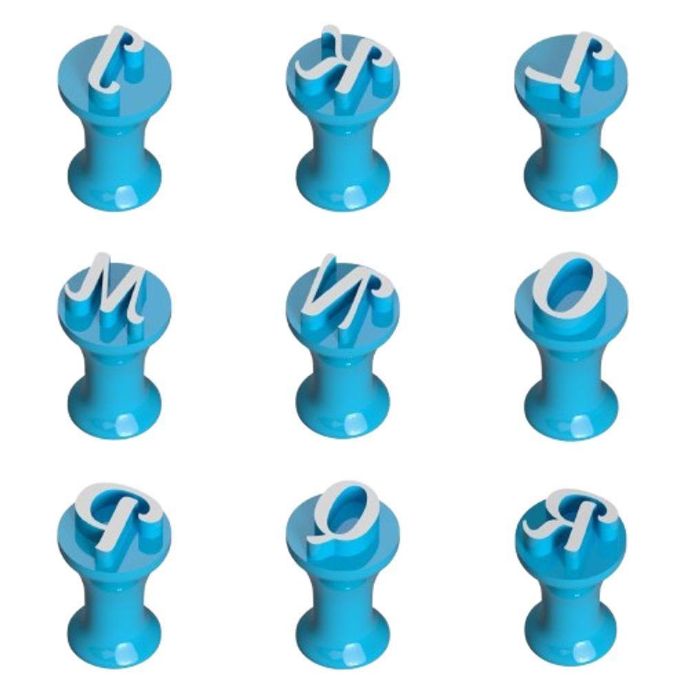 Carimbo Kit Alfabeto Mod 2 Tamanho 2 Cm - 3