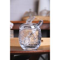 Kit Queijeira + Manteigueira + Meleira + Açucareiro De Cristal New Butterfly Lyor - 2