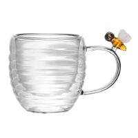 Conjunto 02 Xícaras De Chá 180 Ml Parede Dupla Lovely Bee Lyor - 2