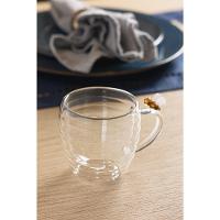 Conjunto 02 Xícaras De Chá 180 Ml Parede Dupla Lovely Bee Lyor - 3