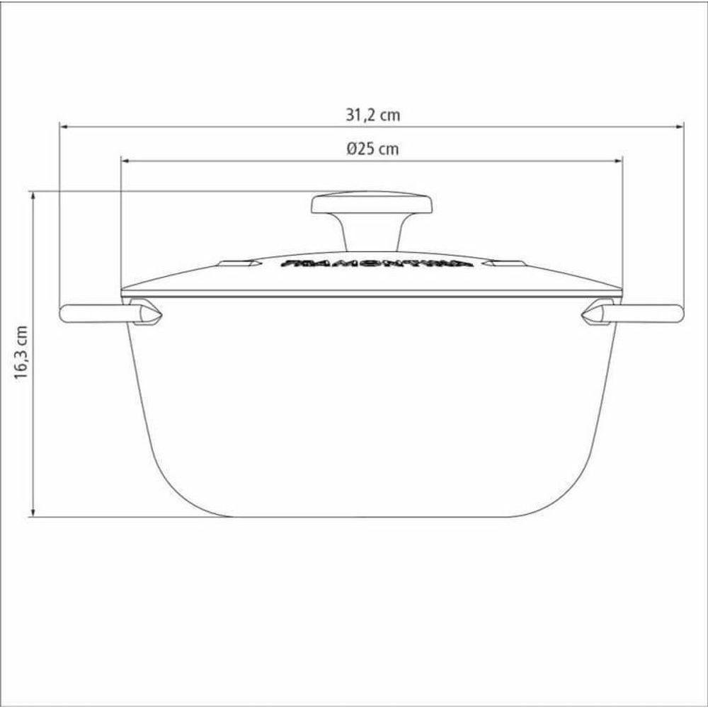 Caçarola Tramontina Trento Antiaderente 24cm - 3