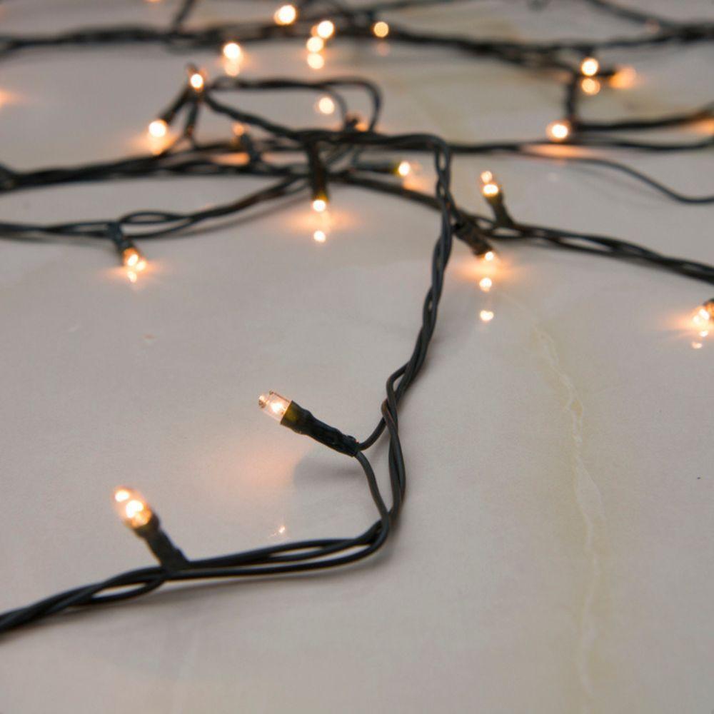 Cordão Luminoso Led Pisca Pisca 8 Funções 200 Leds Taschibra 220v 3000k Quente - 3