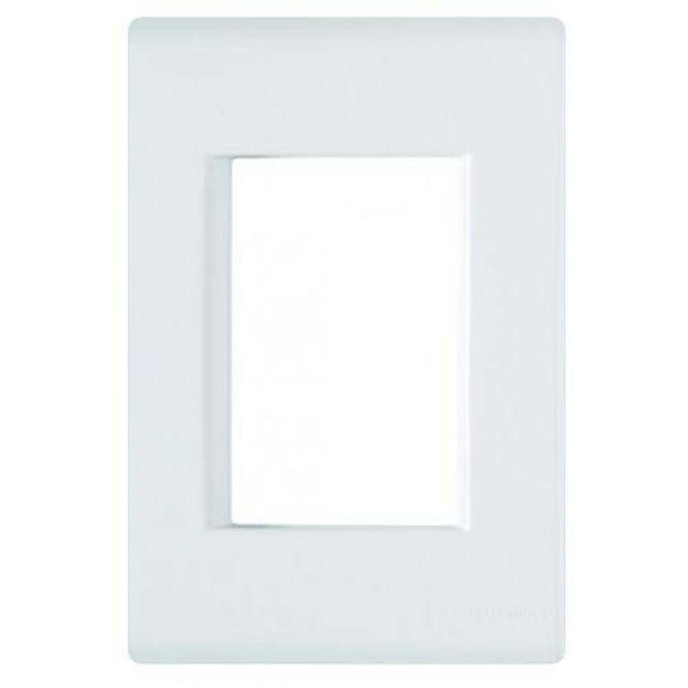 Espelho 4x2 03 Módulos Tramontina Linha Liz Branco - Sistema Modular - 1