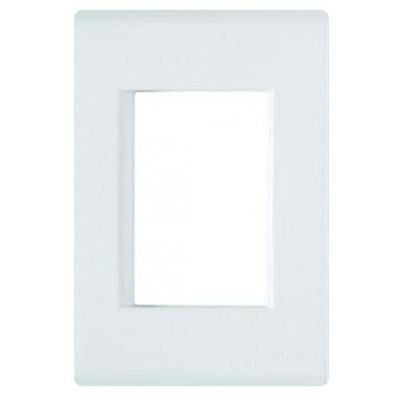 Espelho 4x2 03 Módulos Tramontina Linha Liz Branco - Sistema Modular