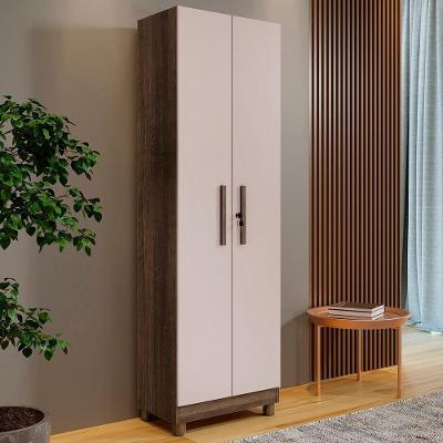 Armário Multiuso Versátil 2 Portas Imbuía/off