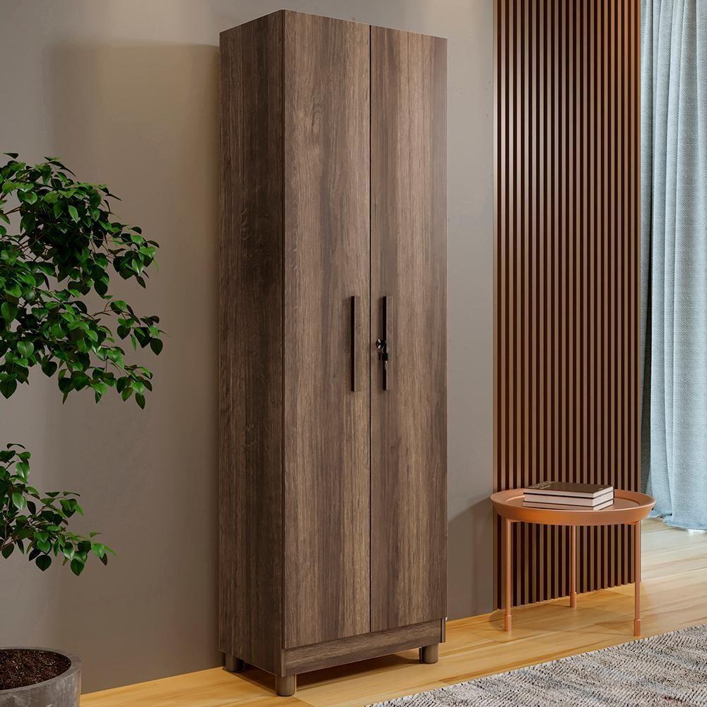 Armário Multiuso Versátil 2 Portas Imbuía - 1