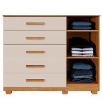 Cômoda Tóquio 5 Gavetas E 1 Porta Ripada Cin/off - 3