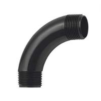 Curva 90º Curta Para Eletroduto Roscável 1 - Pvc Preto - Instalações Elétricas - 15 Unidades - 1