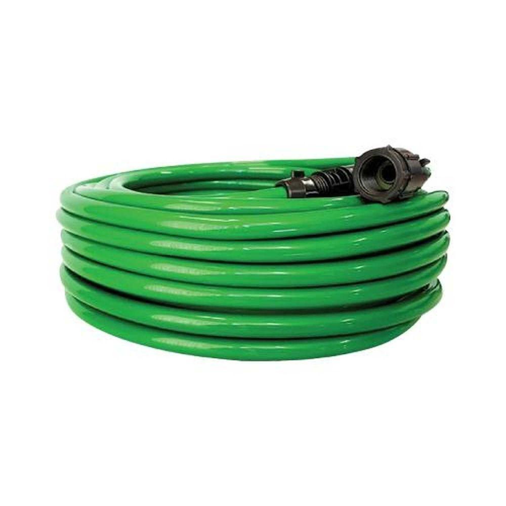 Mangueira Jardim Flexível 10 Metros Verde - Bitola 7-16 - Parede 1.5mm - Com Esguicho - 1