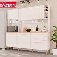 Cozinha 6 Portas 2 Gavetas ágata - Tudo De Móveis Branco Neve - 9