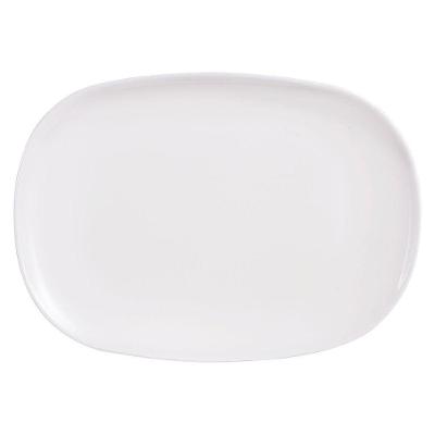 Luminarc Sweet Line Prato Raso 2X34X24Cm Vidro Temperado Branco