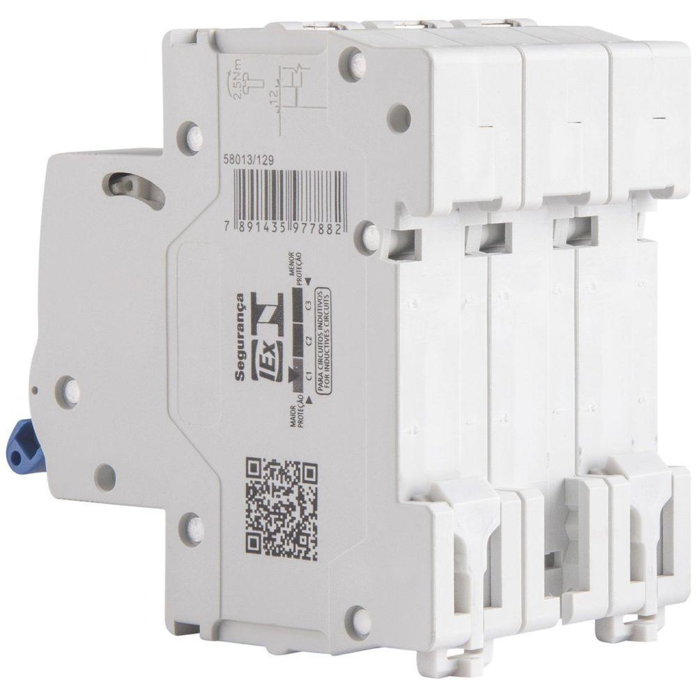 Minidisjuntor Tdj5-3c63 3 P 63 A 4,5 Ka Curva C Tramontina Tramontina - 8