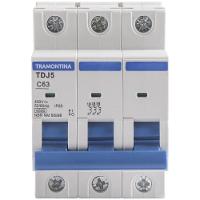 Minidisjuntor Tdj5-3c63 3 P 63 A 4,5 Ka Curva C Tramontina Tramontina - 6