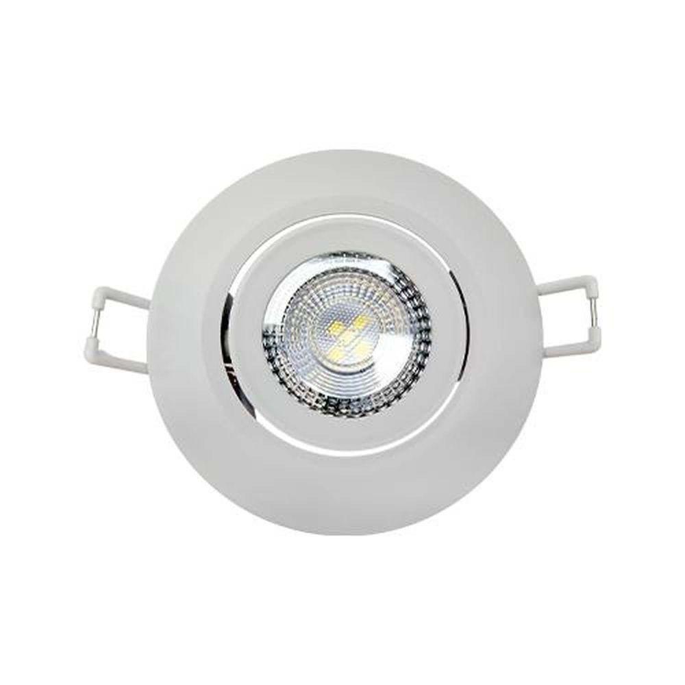 Spot Led Redondo 7 Watts 6500k Bivolt - Iluminação Branca Fria - 1