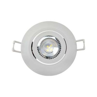 Spot Led Redondo 7 Watts 6500k Bivolt - Iluminação Branca Fria