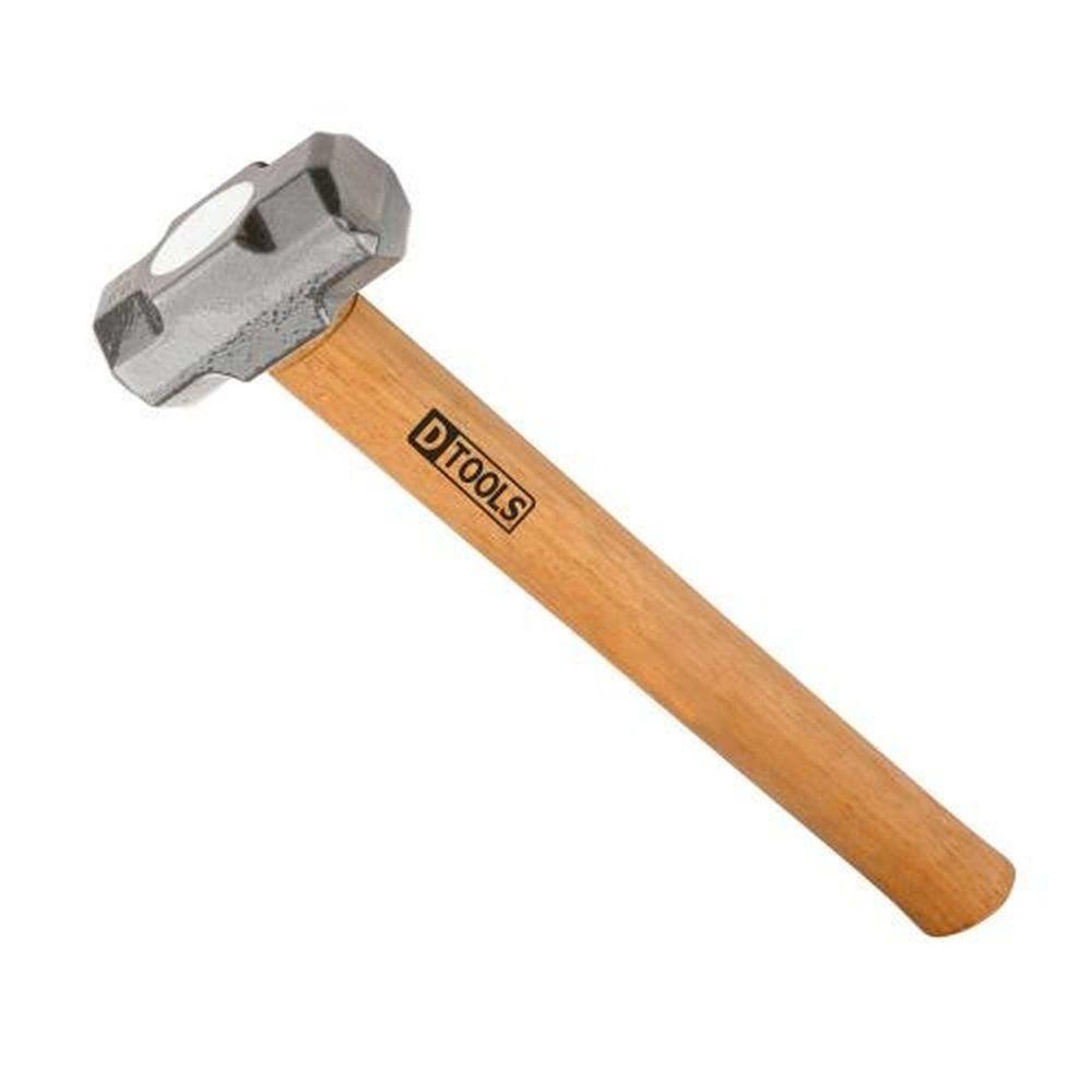 Marreta 2,0kg Aço Nodular Cabo Ergonômico Para Quebrar Pedras E Concretos - Dtools - 1