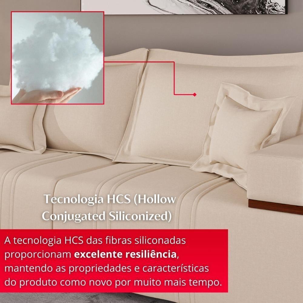 Sofá Na Caixa Bellagio 2 Lugares 2,00m Bege - 7