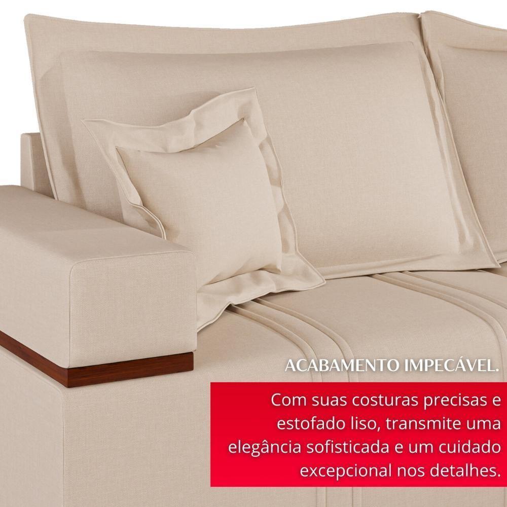 Sofá Na Caixa Bellagio 2 Lugares 2,00m Bege - 8