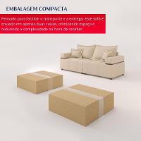 Sofá Na Caixa Bellagio 2 Lugares 2,00m Bege - 5