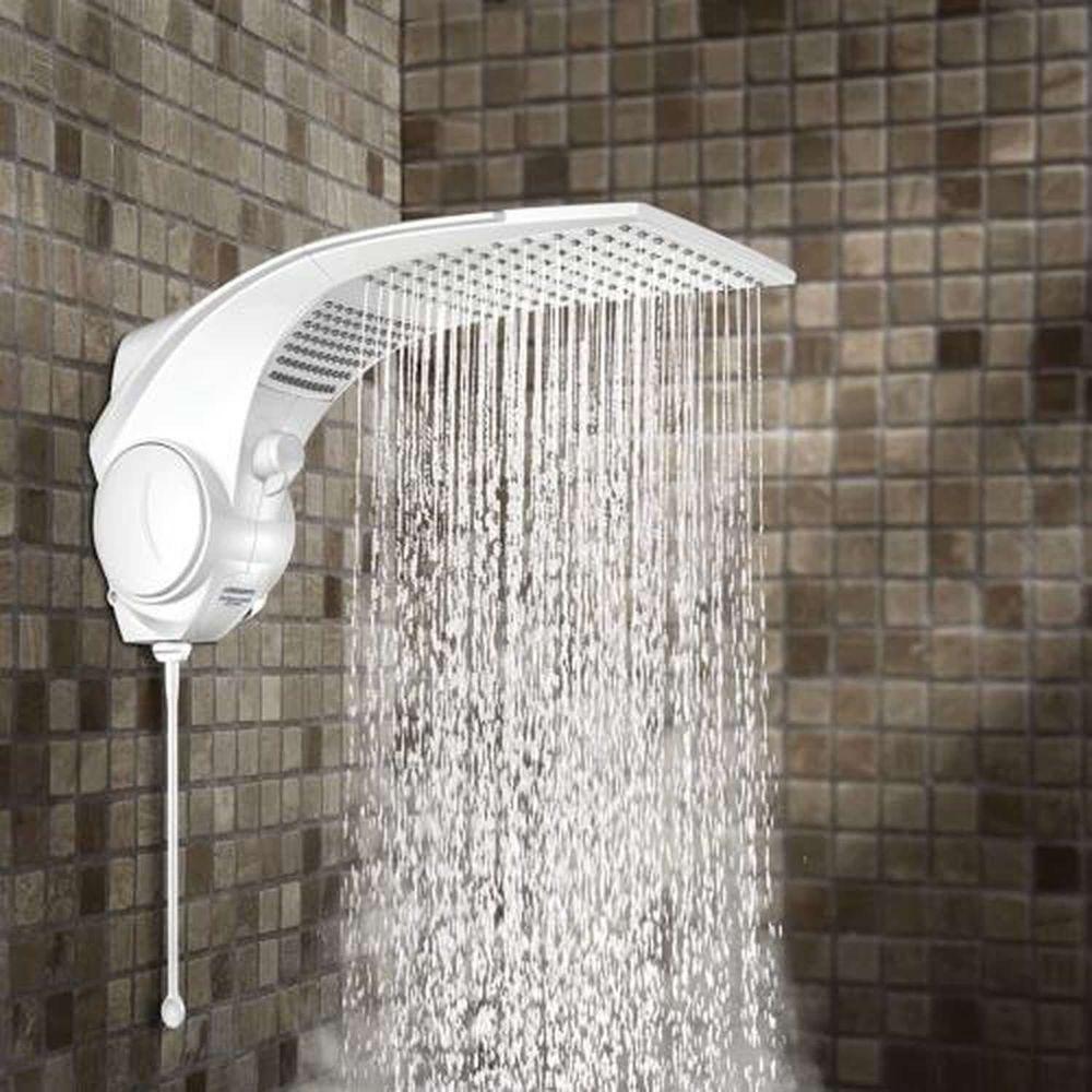 Chuveiro Ducha Eletrônica Quadrada 5500W Duo Shower Lorenzetti Eletrônico Grande Espalhador 110V - 2