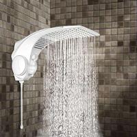 Chuveiro Ducha Eletrônica Quadrada 5500W Duo Shower Lorenzetti Eletrônico Grande Espalhador 110V - 2