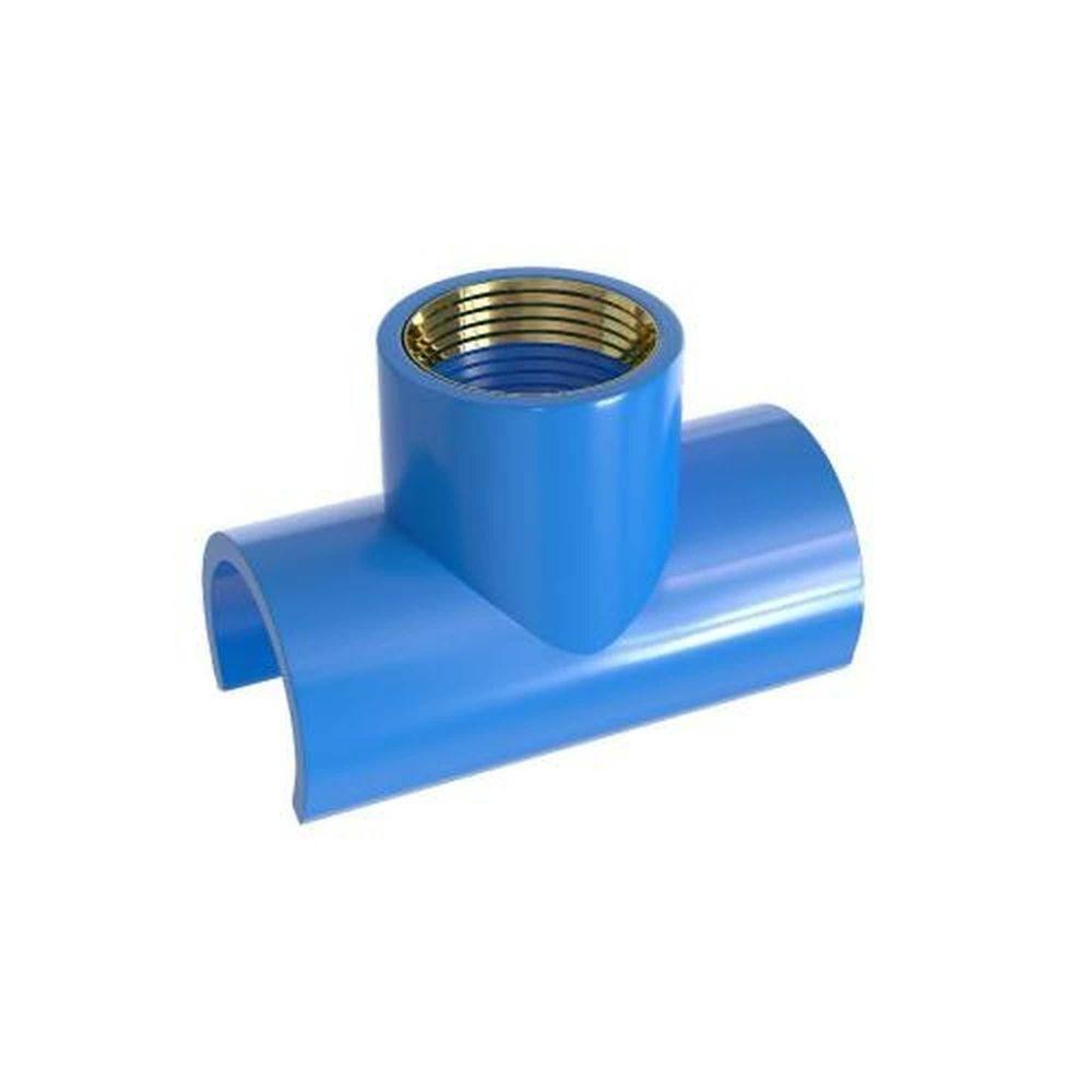 Tapa Furo Tee Rosca Pvc-latão 25x1-2 Azul Estrela - Sku 27807 - 1