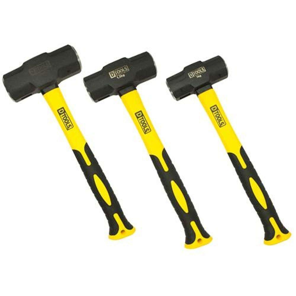 Marreta Cabo De Fibra 2,0kg - Dtools Anatômica E Confortável - 2