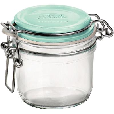 Bormioli Rocco Fido Pote Hermético 8X8X8Cm 200Ml Vidro Transp Tampa Verde