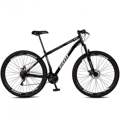 Bicicleta Aro 29 Aço Carbono Gott Vortex Rx 21v Com Suspensão E Freio A Disco Preto/branco
