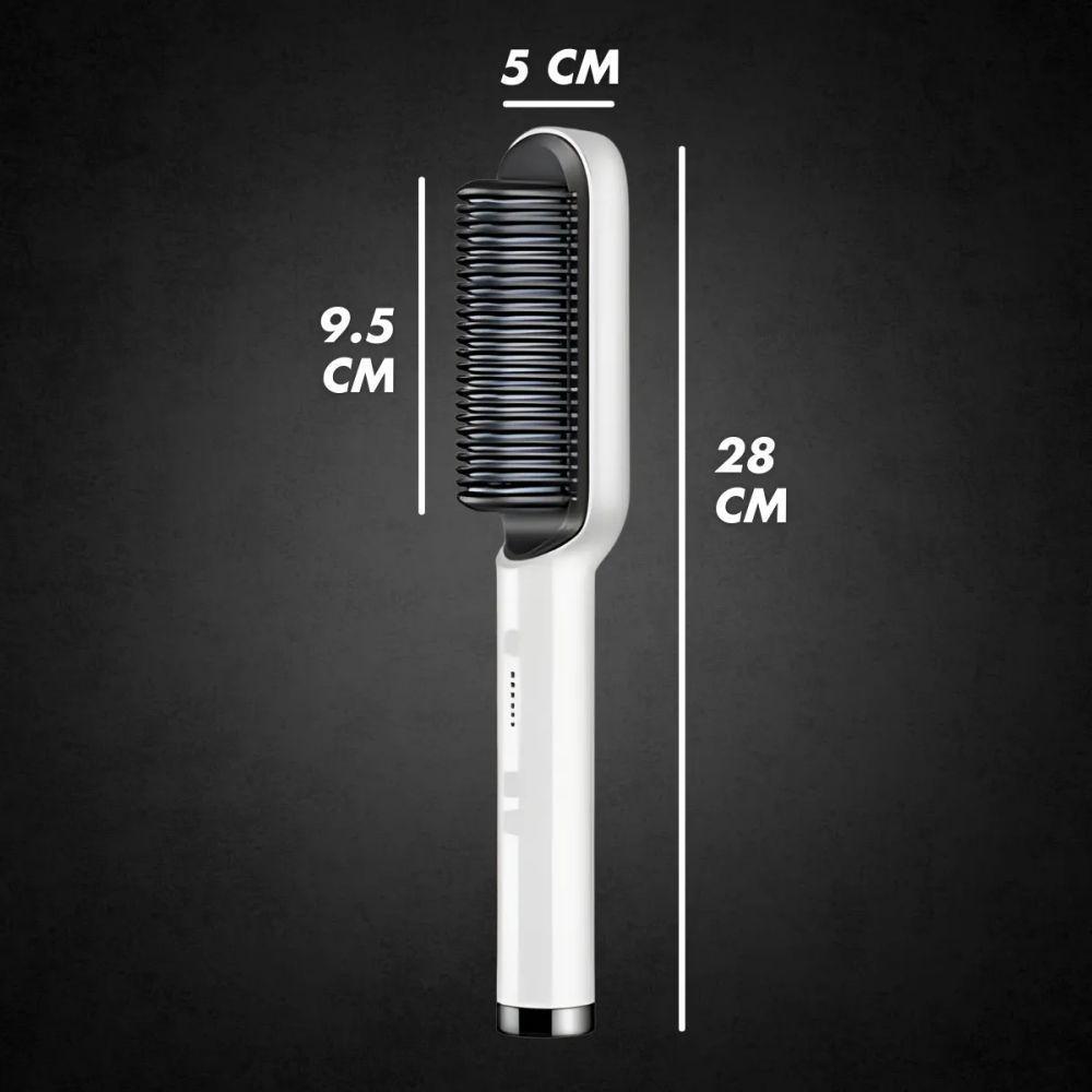 Escova Pente Alisadora Profissional Branca – Tecnologia, Estilo E Cabelos Perfeitos Em Minutos - Bivolt - 6