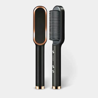 Escova Pente Alisadora Profissional Preta – Praticidade, Tecnologia E Cabelos Perfeitos Em Minutos - Bivolt