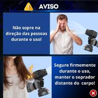 Soprador De Ar Portátil 48v Com 2 Baterias Recarregáveis E Motor 33.000 Rpm