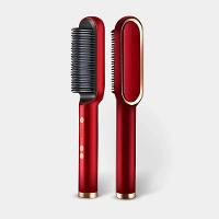 Escova Pente Alisadora Profissional Vermelha – Potência, Estilo E Cabelos Impecáveis Em Minutos - Bivolt - 1